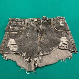 Black High waisted shorts